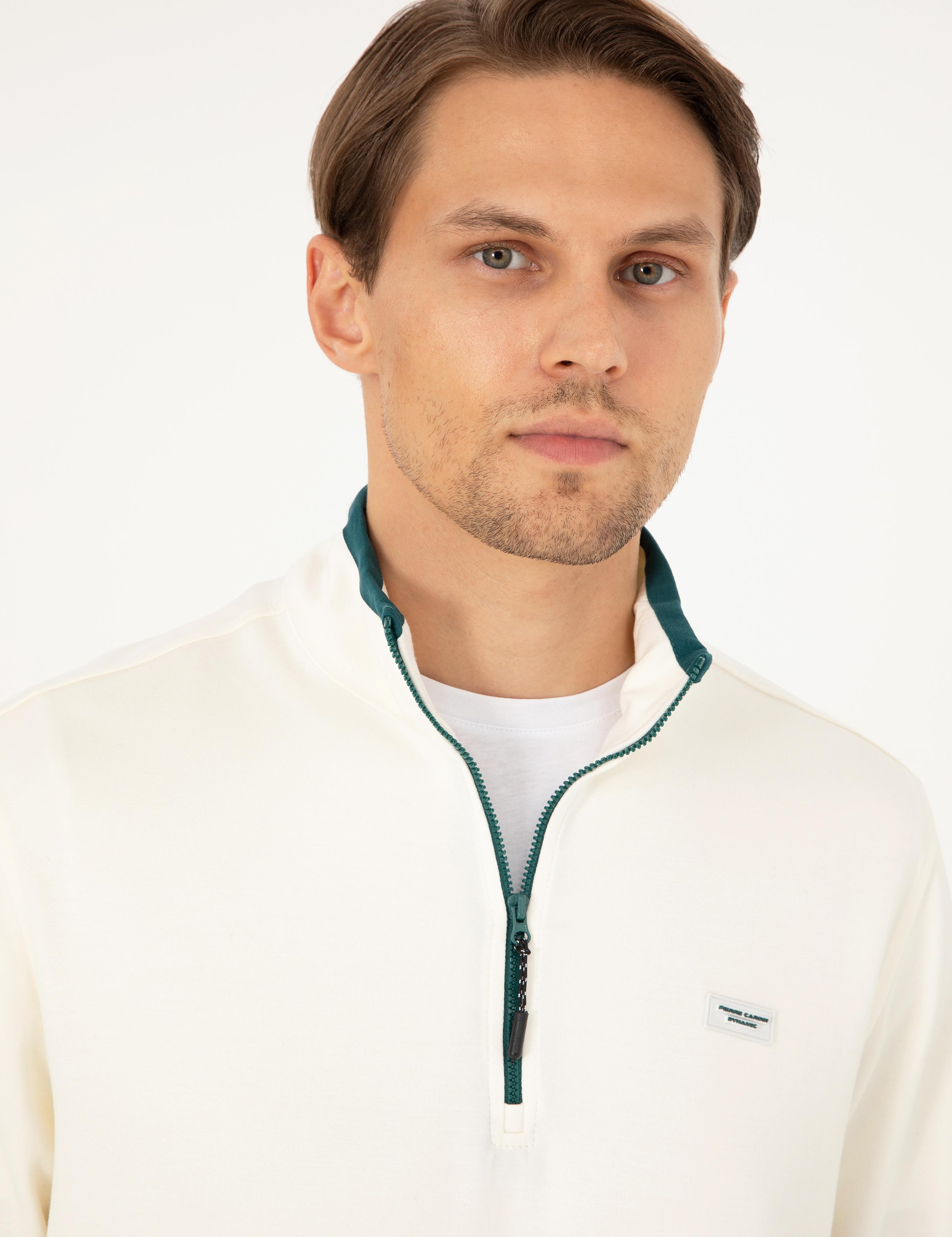 Ekru Regular Fit Sweatshirt