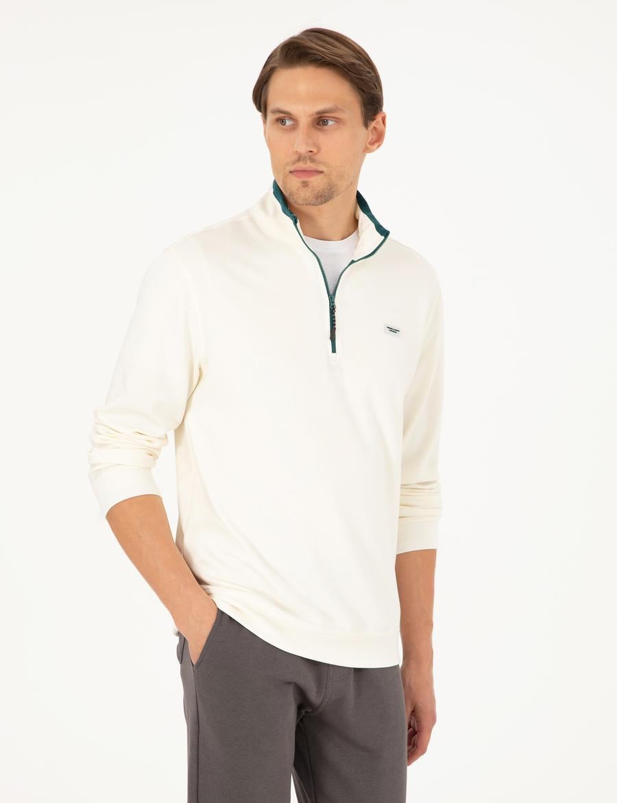 Ekru Regular Fit Sweatshirt