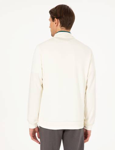 Ekru Regular Fit Sweatshirt