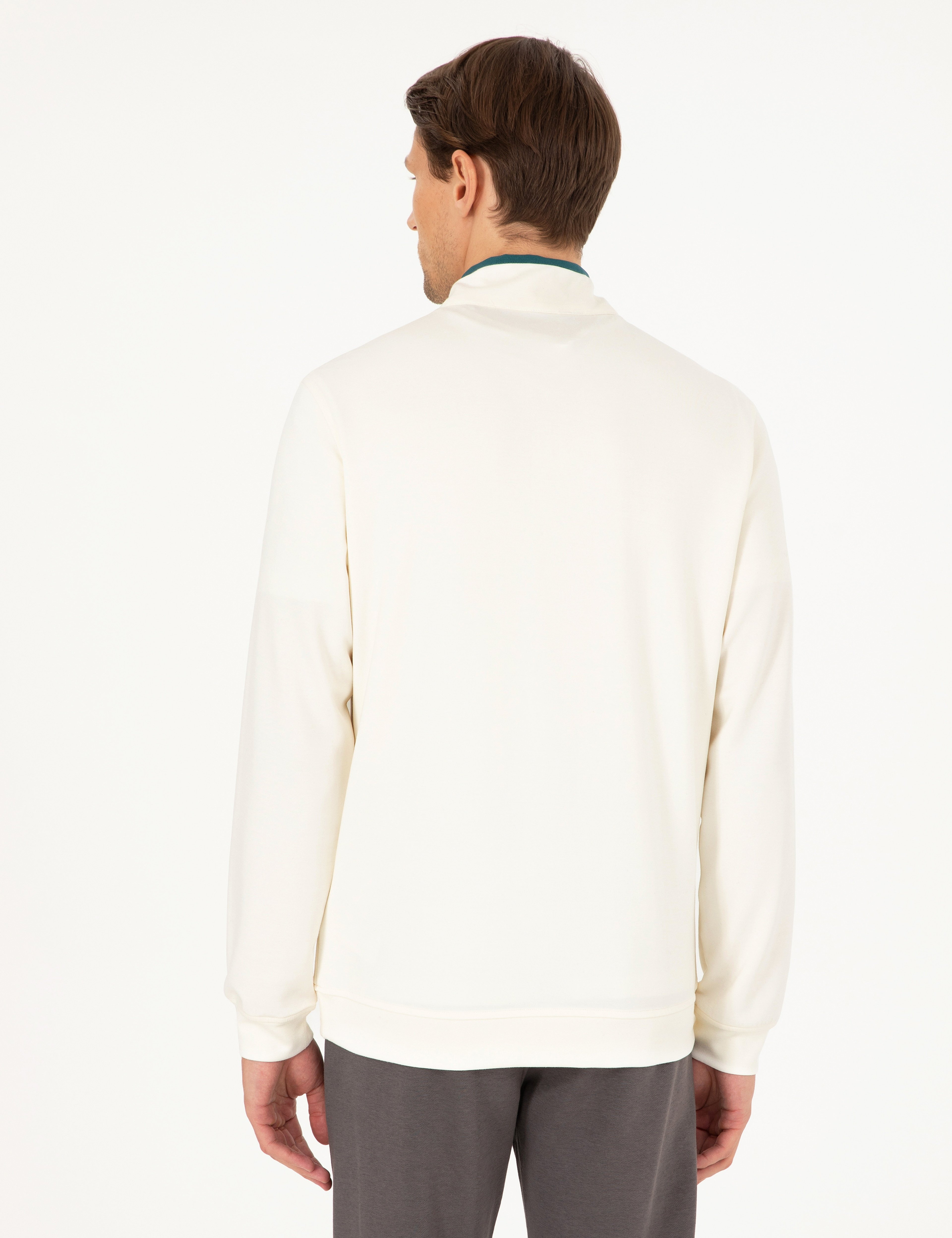 Ekru Regular Fit Sweatshirt