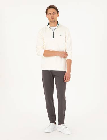Ekru Regular Fit Sweatshirt