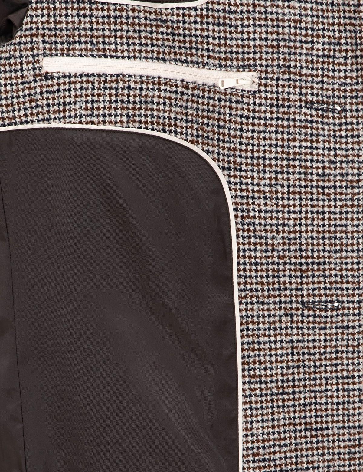 Kahverengi Slim Fit Kaşe Kaban - 50293182054