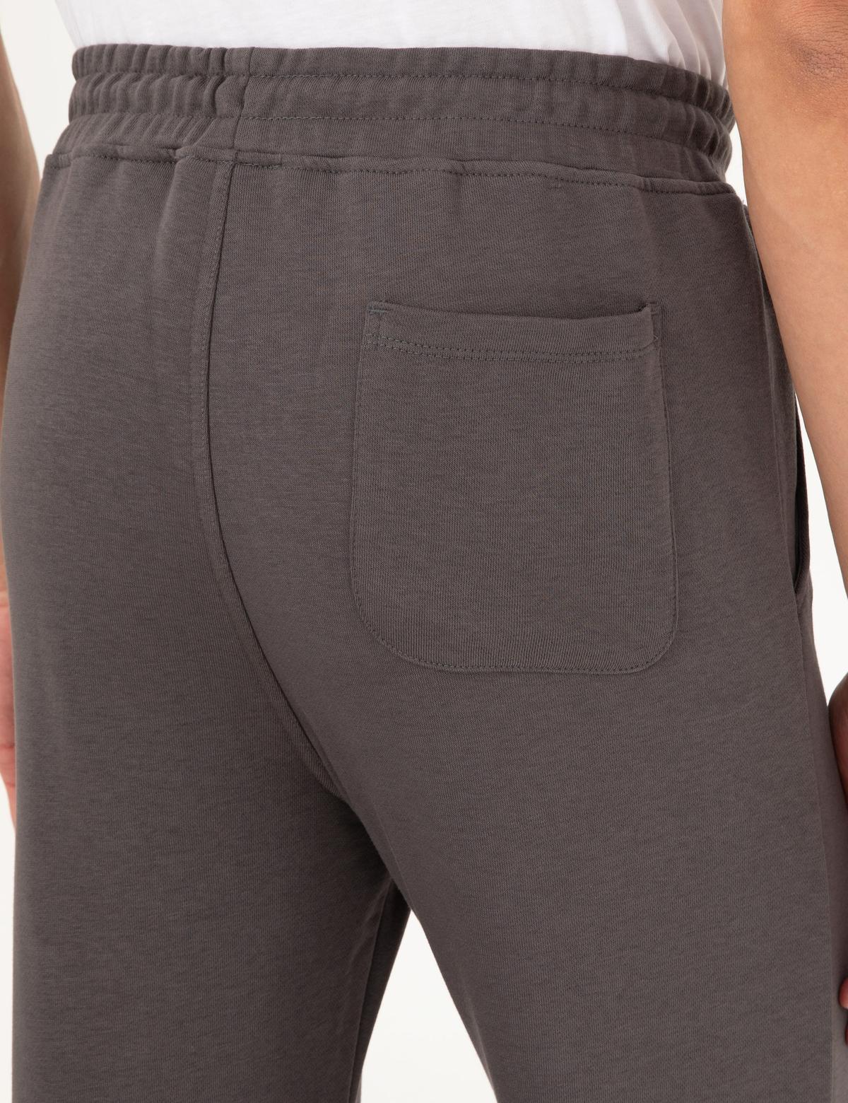 Antrasit Slim Fit 3 İplik Paçası Lastikli Eşofman Altı - 50299286032