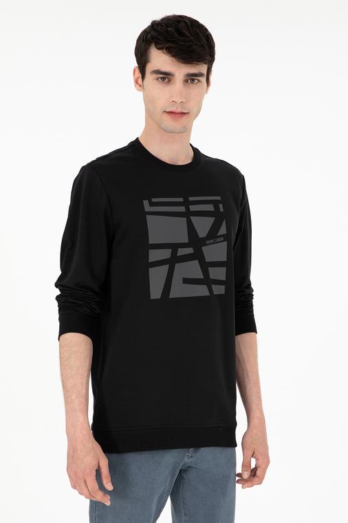 Siyah Regular Fit Sweatshirt