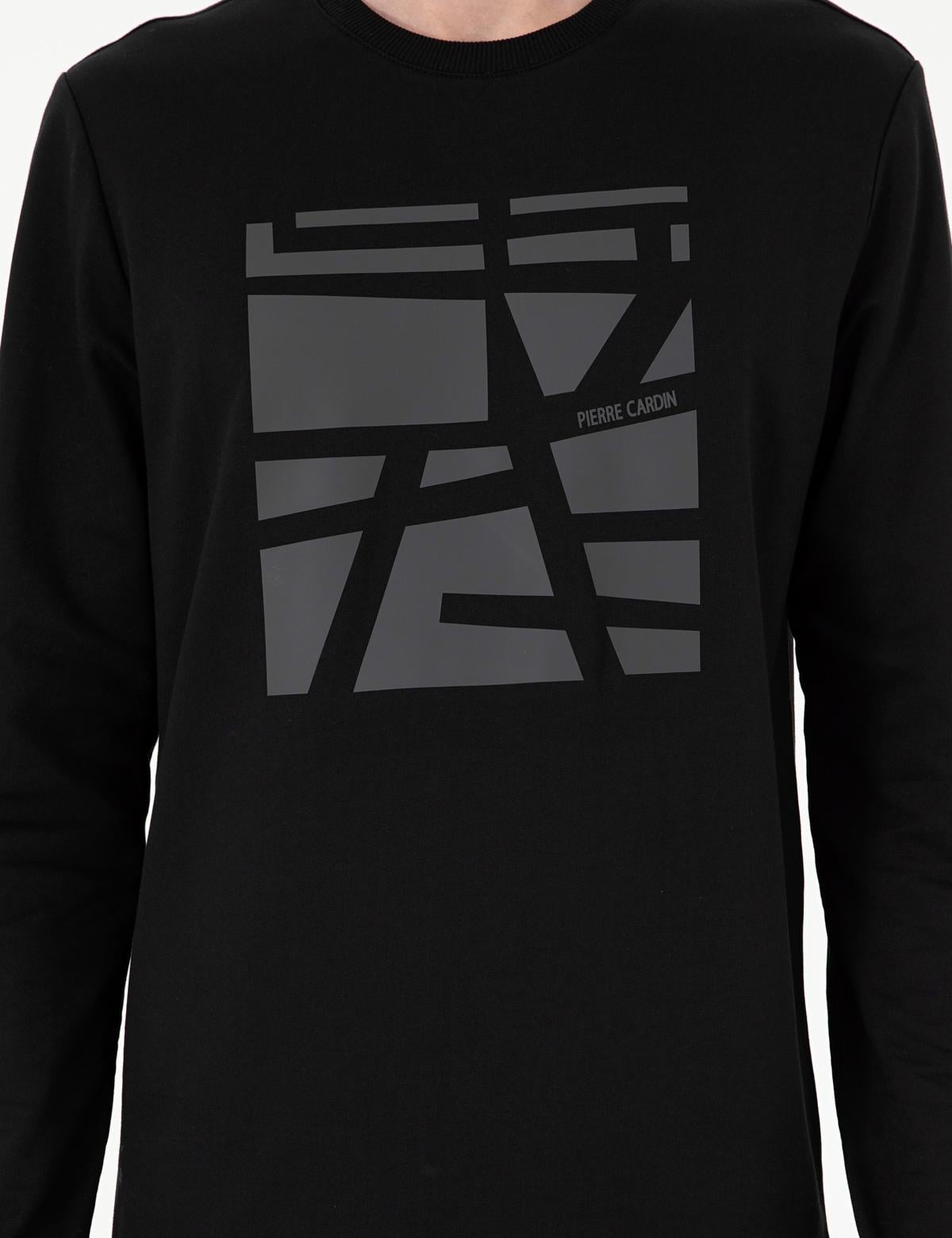 Siyah Regular Fit Sweatshirt - 50298969017