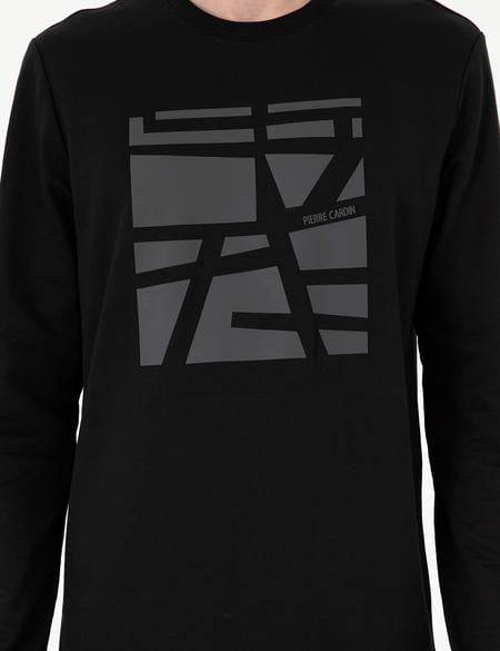Siyah Regular Fit Sweatshirt - 50298969017