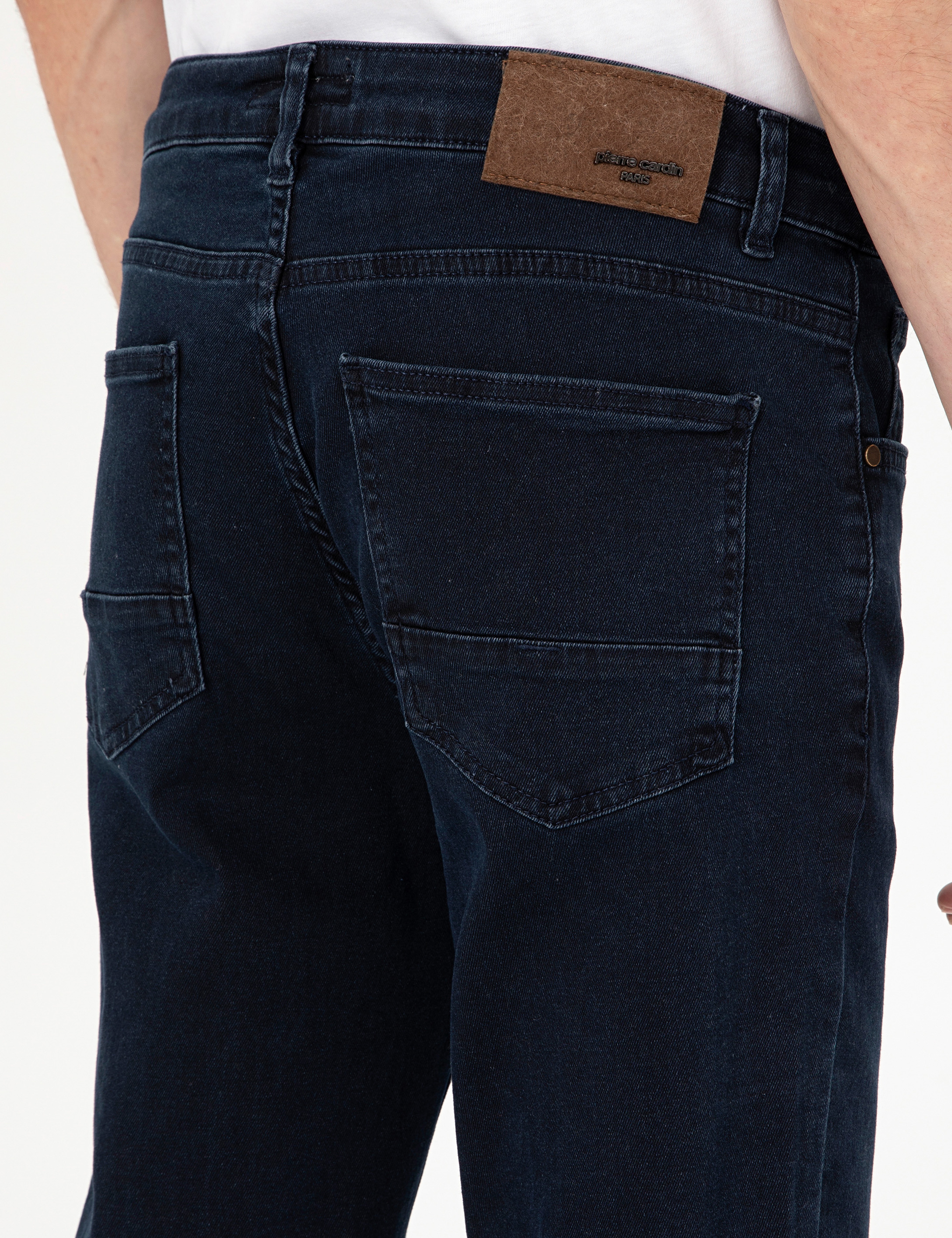 Lacivert Slim Fit Jean Pantolon - Image 6