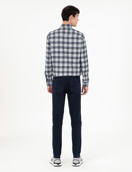 Lacivert Slim Fit Jean Pantolon - 50294576016