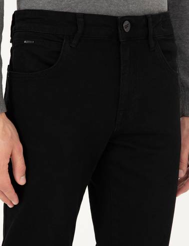 Siyah Slim Fit Jean Pantolon