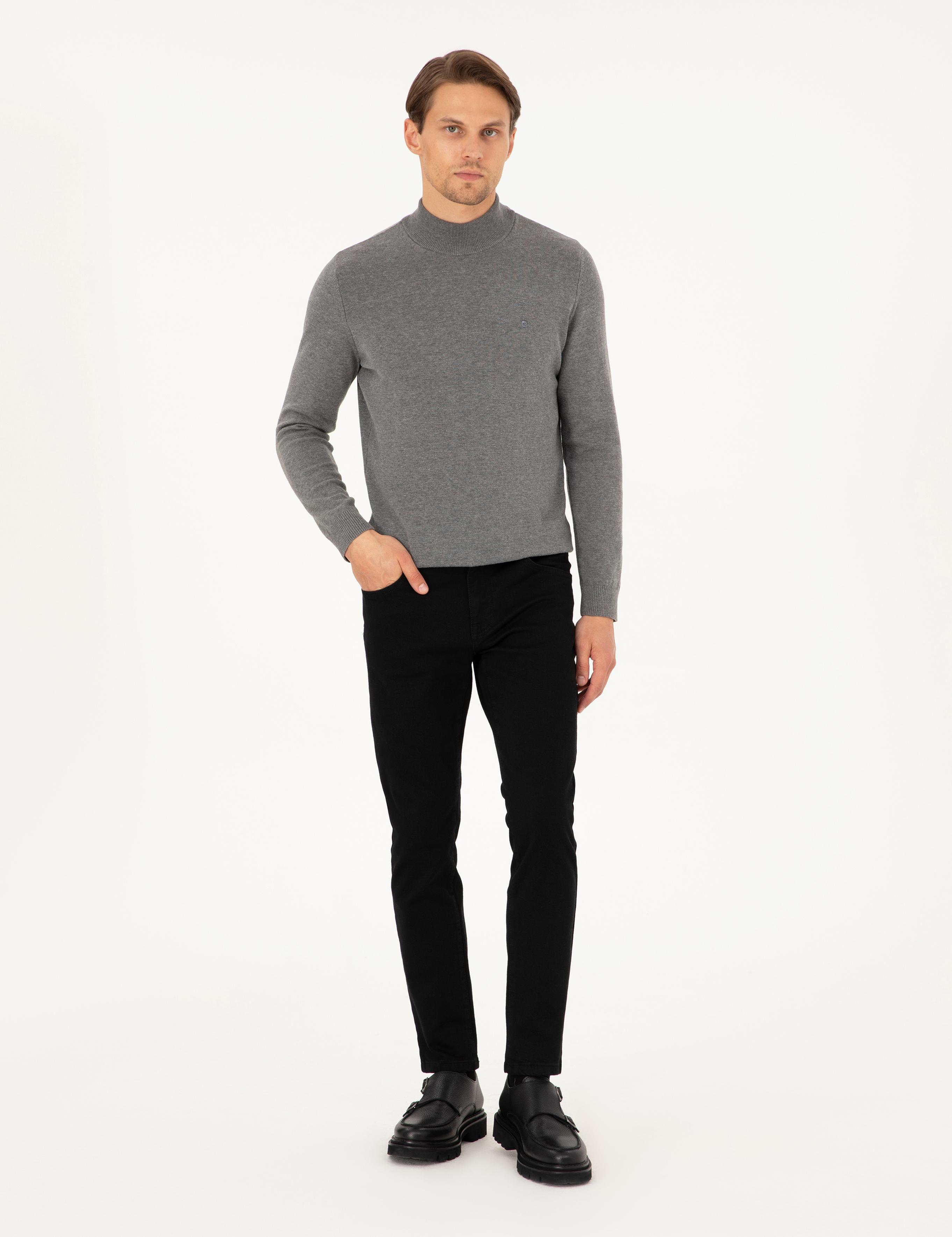 Siyah Slim Fit Jean Pantolon