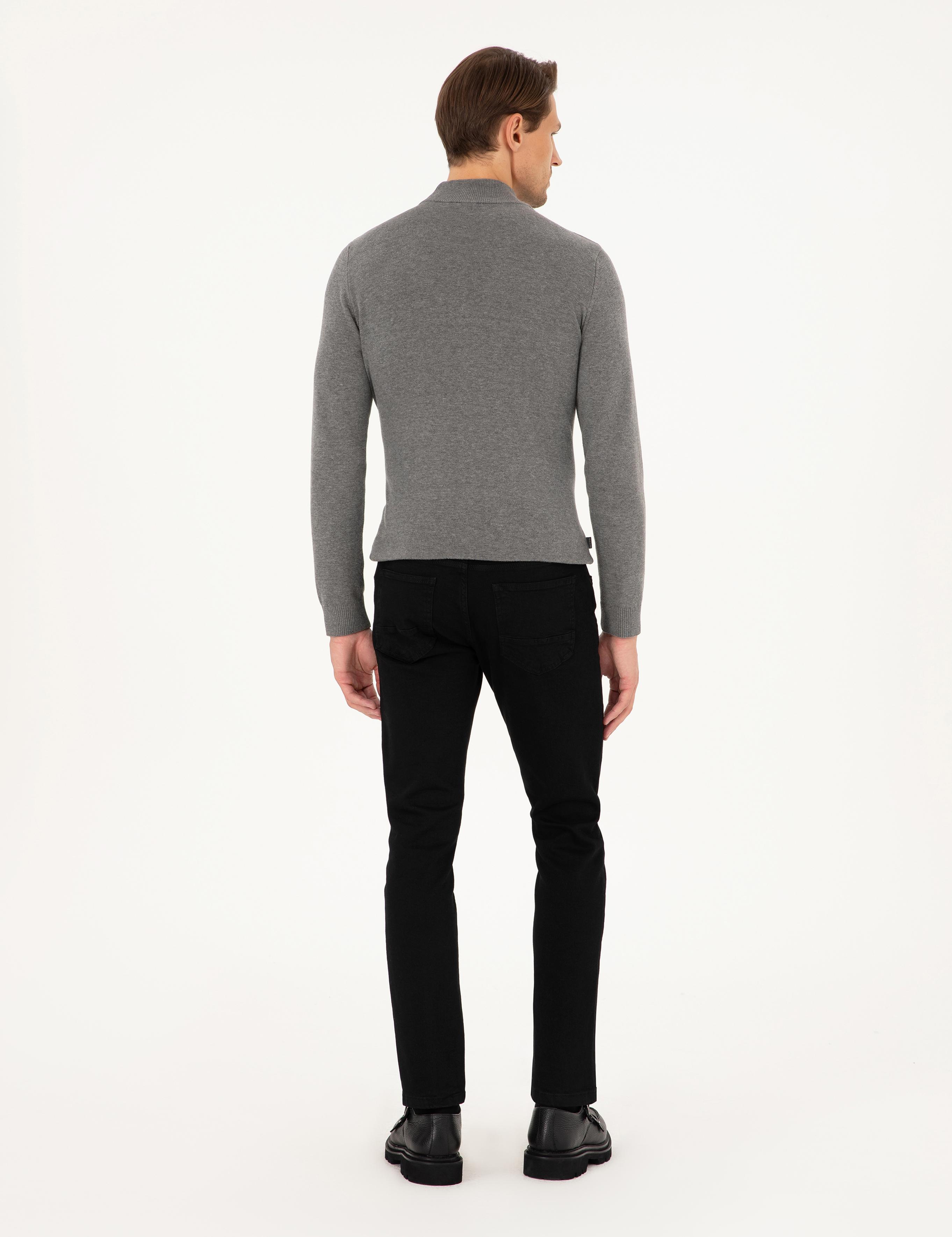 Siyah Slim Fit Jean Pantolon