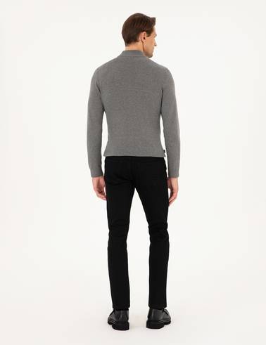 Siyah Slim Fit Jean Pantolon