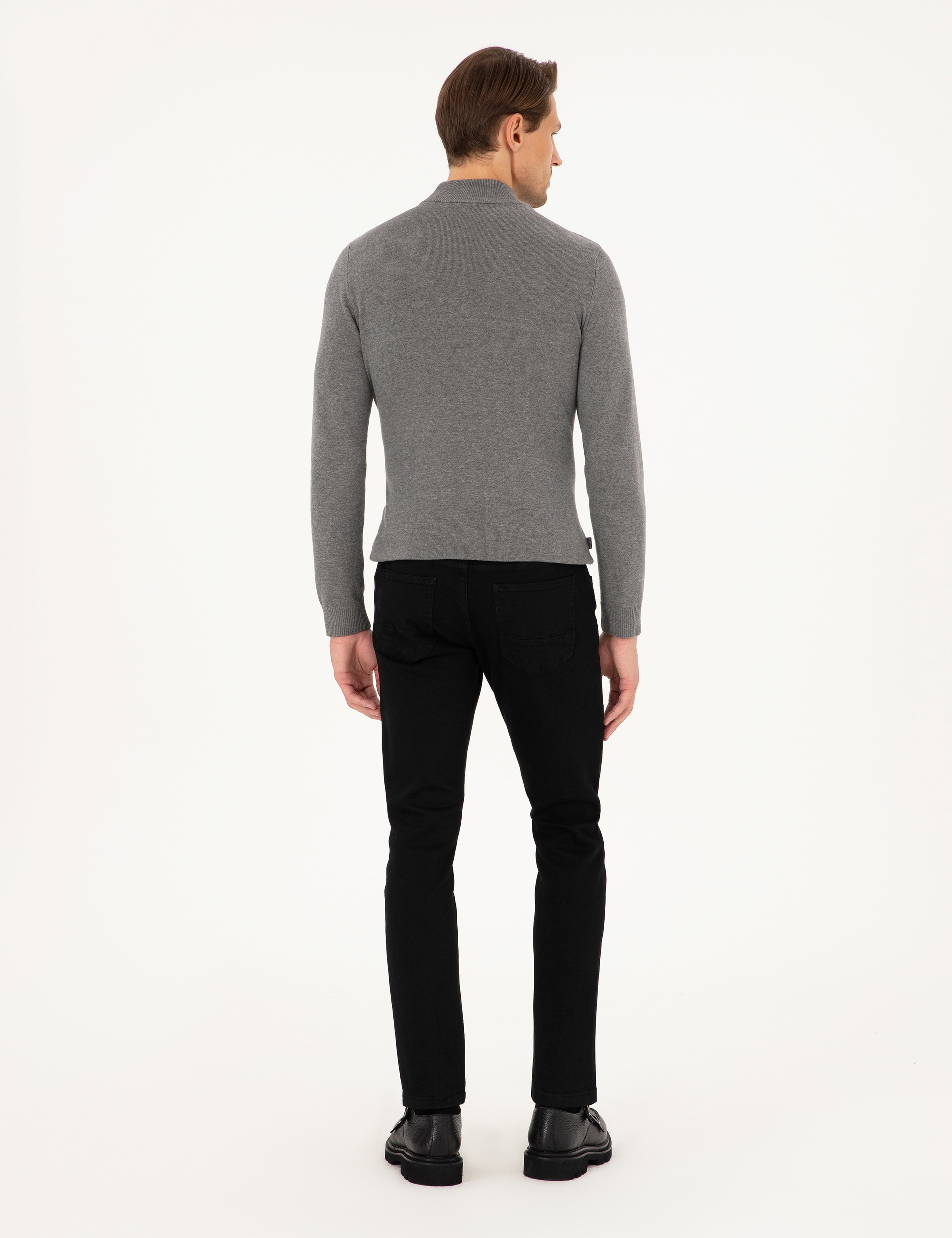 Siyah Slim Fit Jean Pantolon