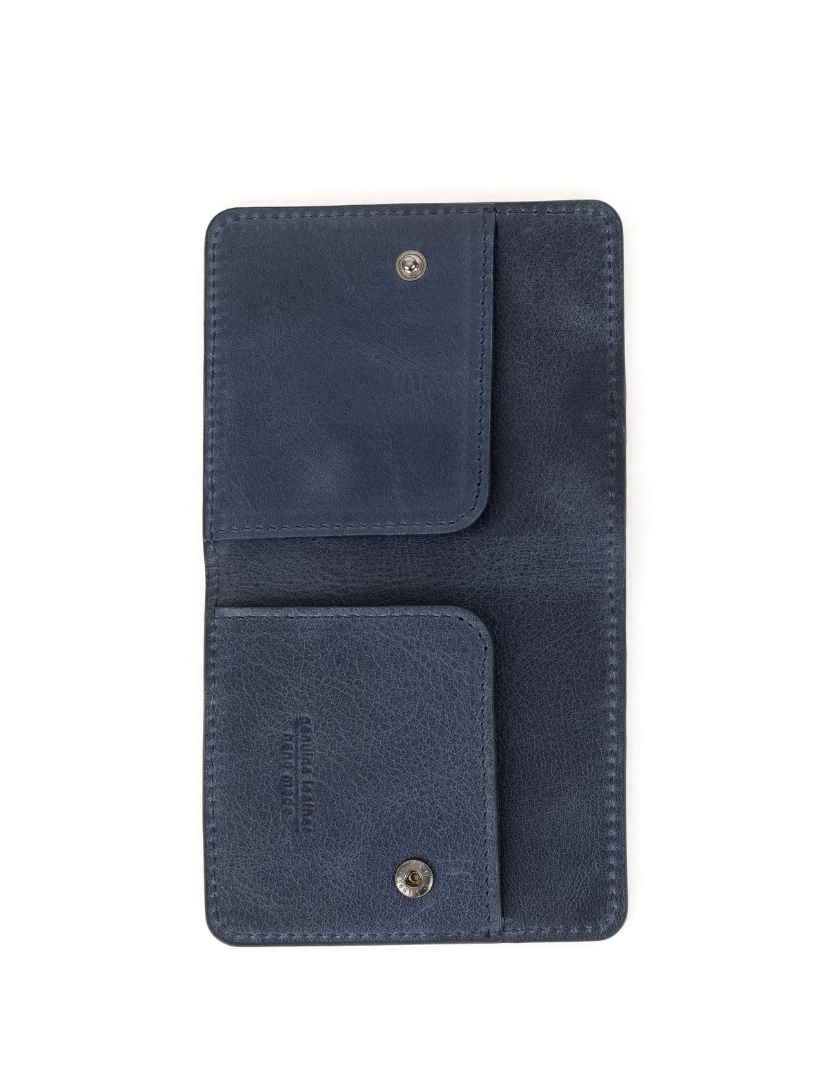 Erkek Lacivert Deri Cüzdan - 50305187004