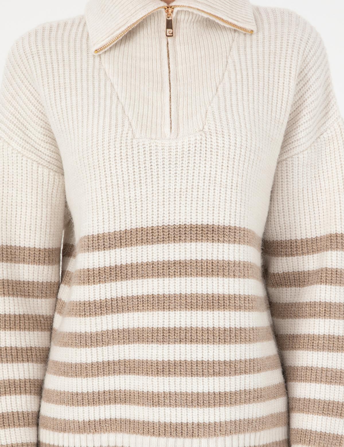 Ekru Comfort Fit Kazak - 50298102002