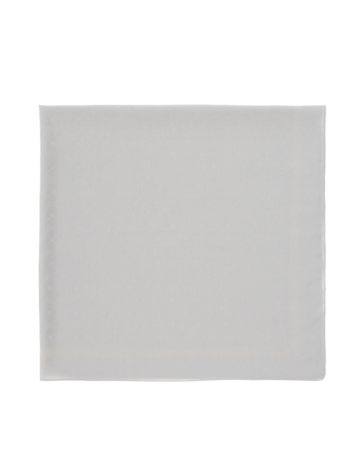 Açık Gri Pamuk Karışımlı Eşarp - 50303642001