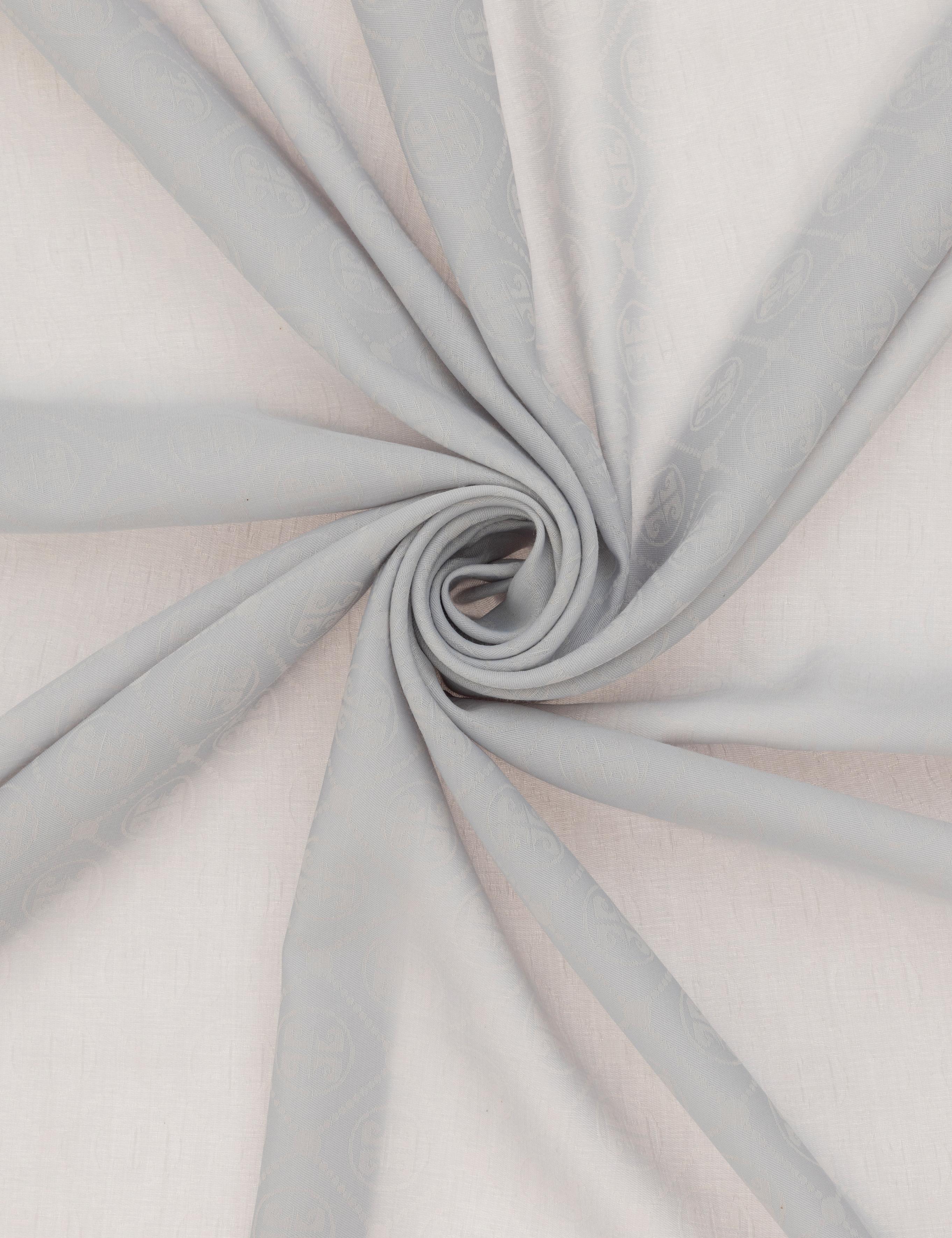 Açık Gri Pamuk Karışımlı Eşarp