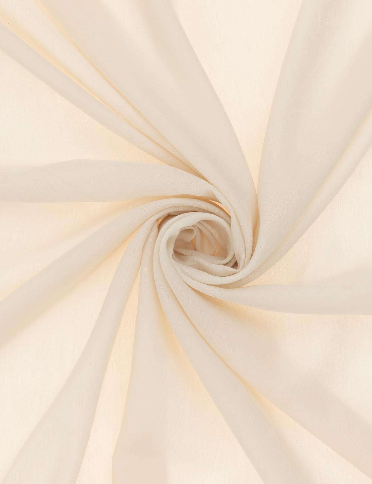 Bej Pamuk Karışımlı Eşarp - 50303642004