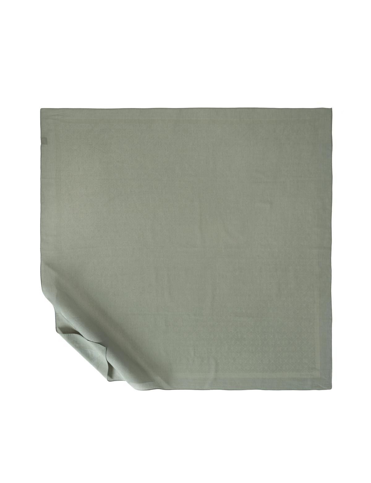 Yeşil Pamuk Karışımlı Eşarp