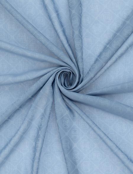 Mavi Pamuk Karışımlı Eşarp - 50303642009