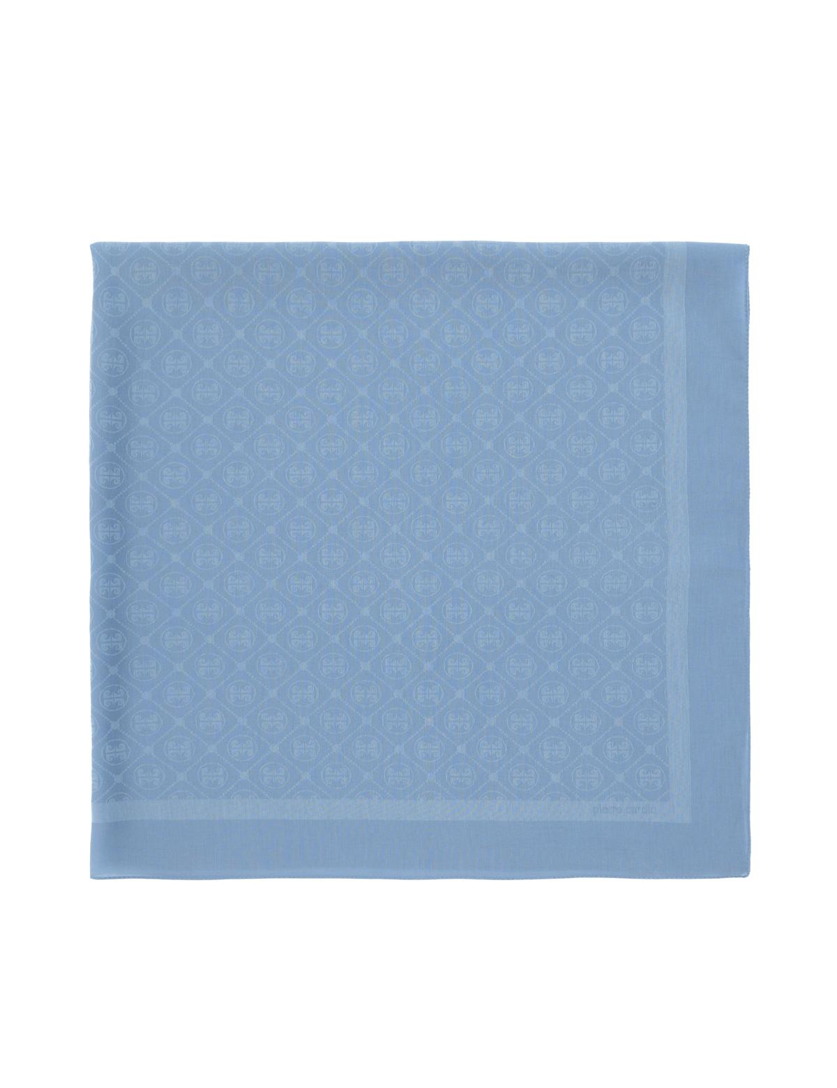 Mavi Pamuk Karışımlı Eşarp - 50303642009