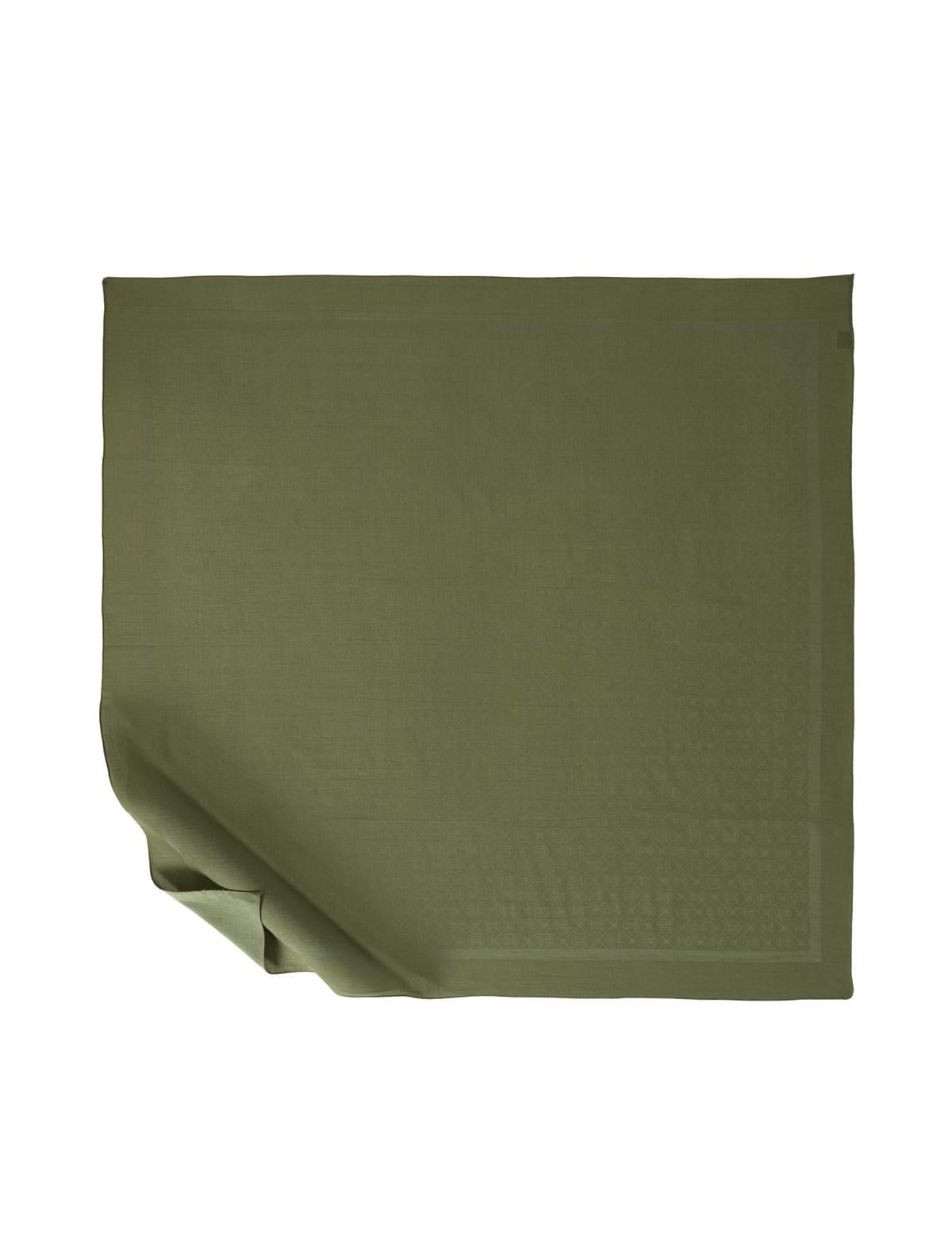 Yeşil Pamuk Karışımlı Eşarp