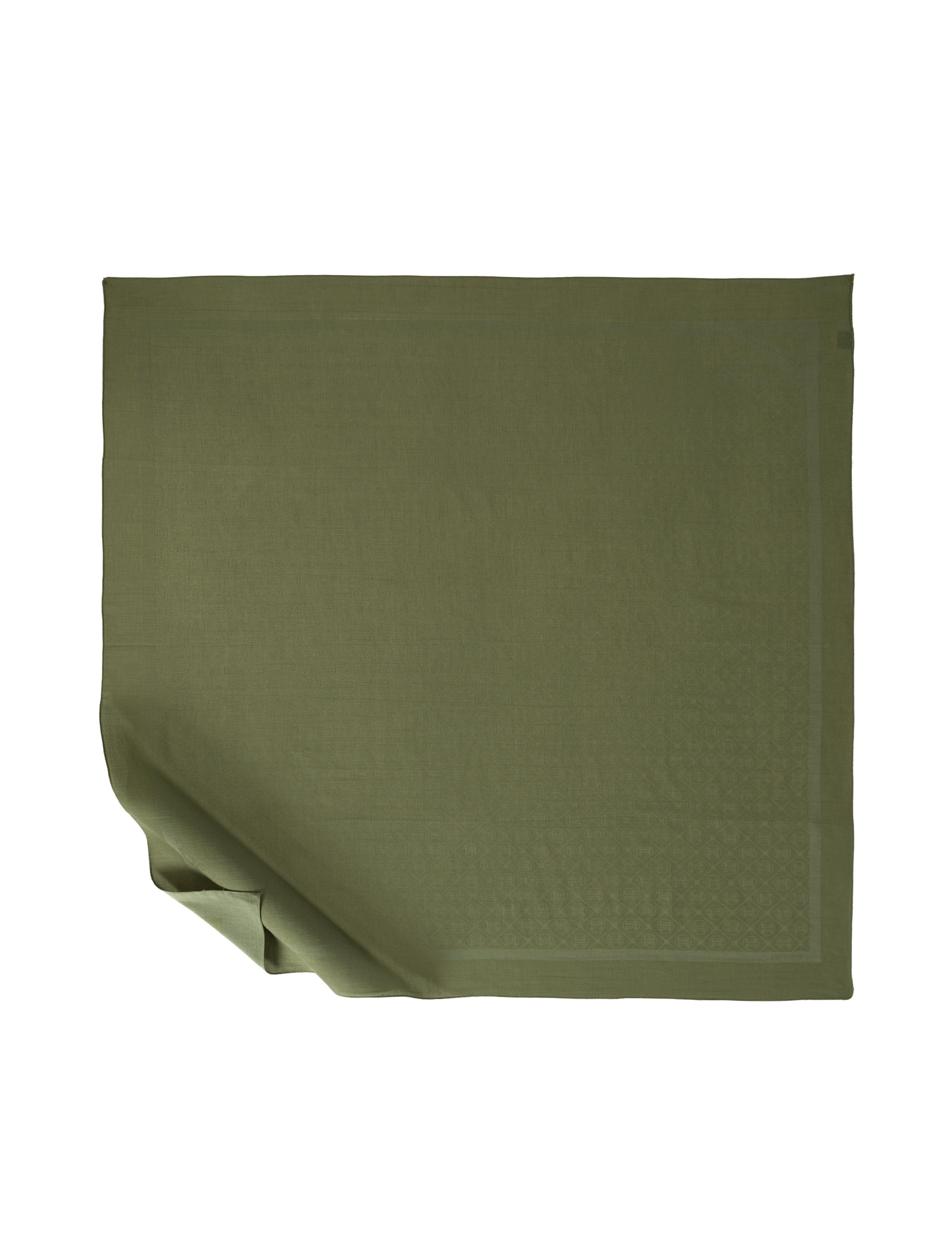 Yeşil Pamuk Karışımlı Eşarp