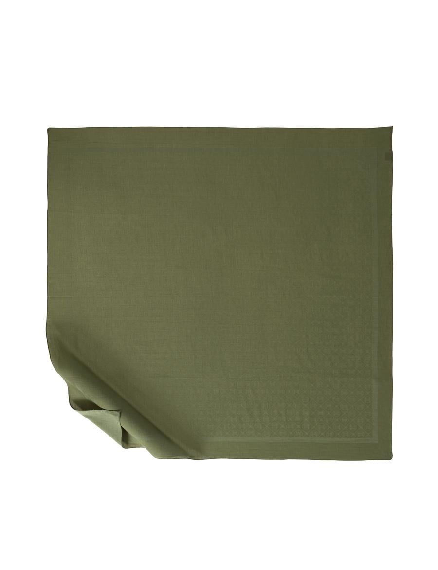 Yeşil Pamuk Karışımlı Eşarp