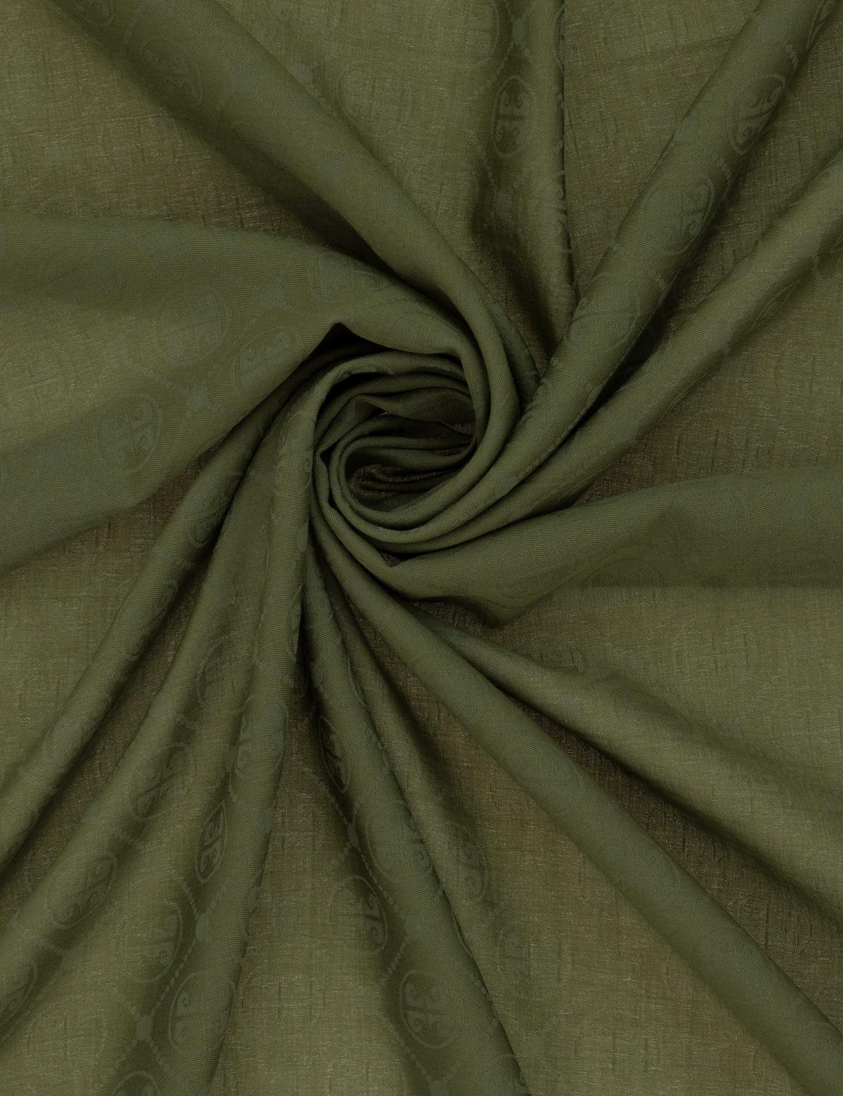 Yeşil Pamuk Karışımlı Eşarp - 50303642016