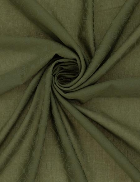 Yeşil Pamuk Karışımlı Eşarp - 50303642016