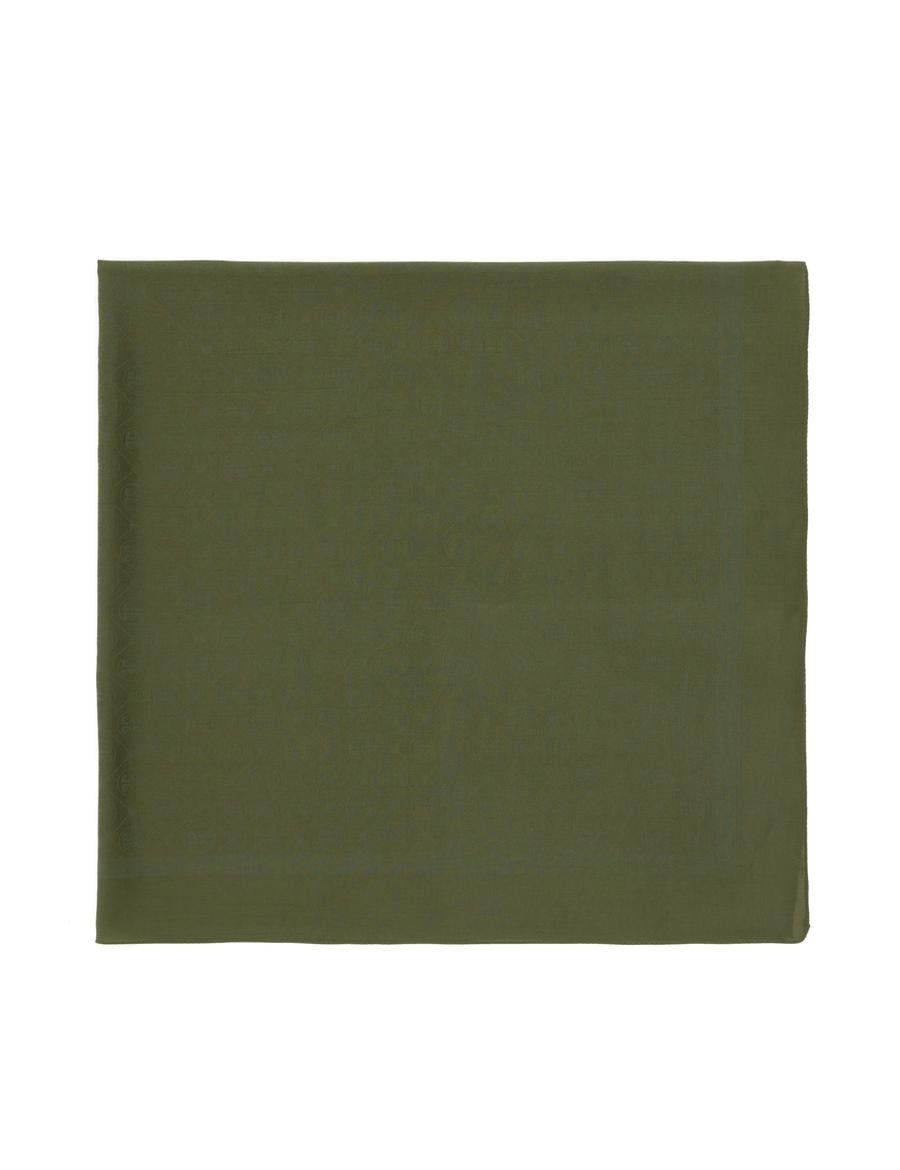 Yeşil Pamuk Karışımlı Eşarp