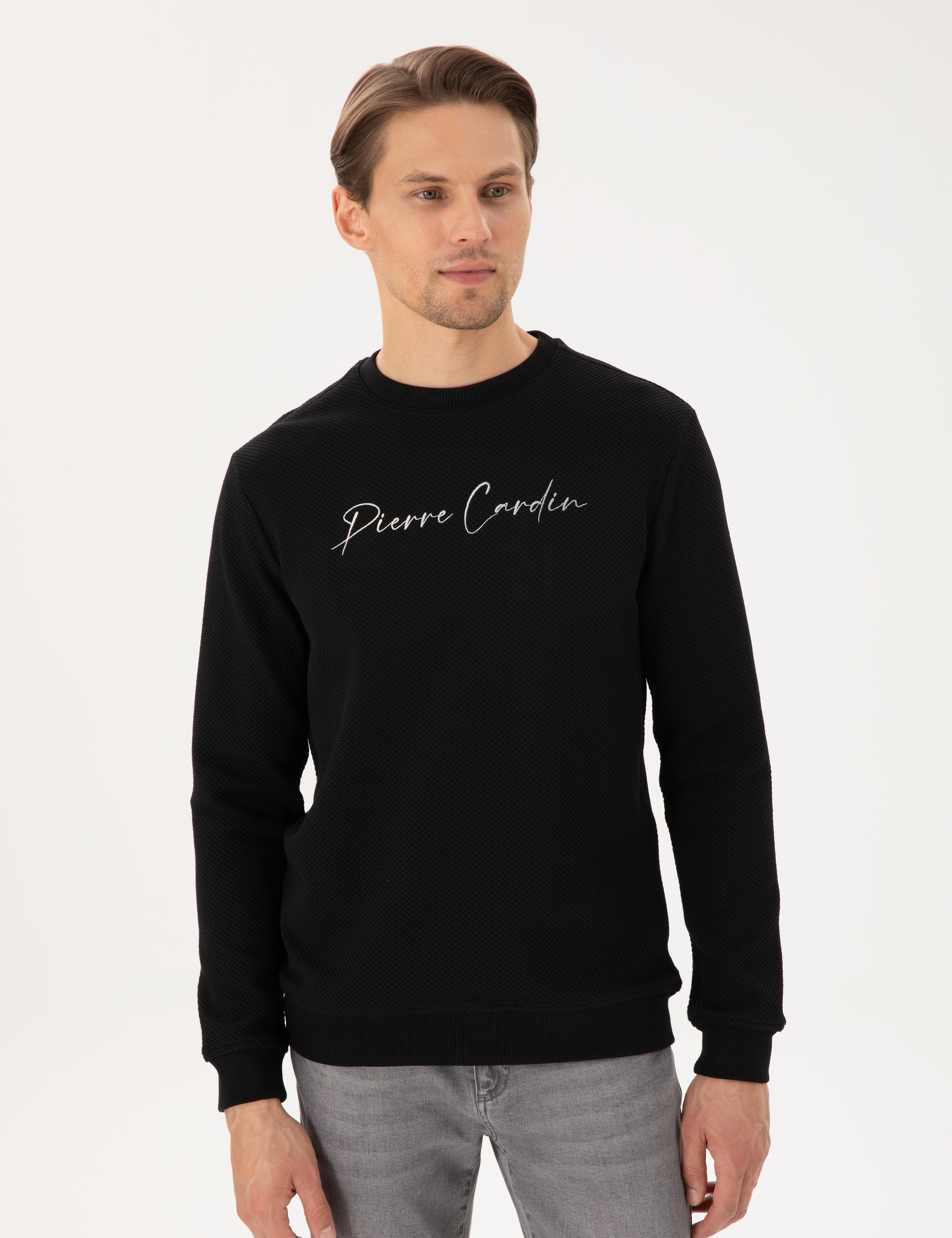 Siyah Regular Fit Sweatshirt