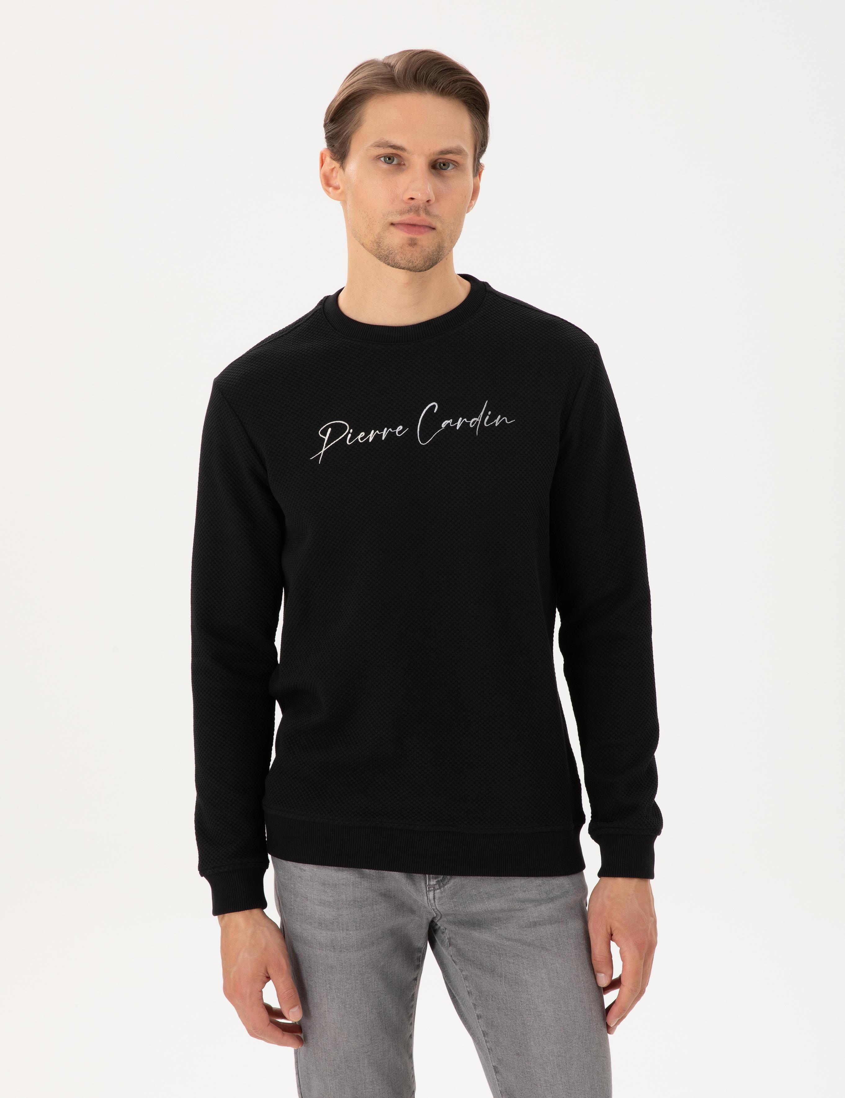 Siyah Regular Fit Sweatshirt
