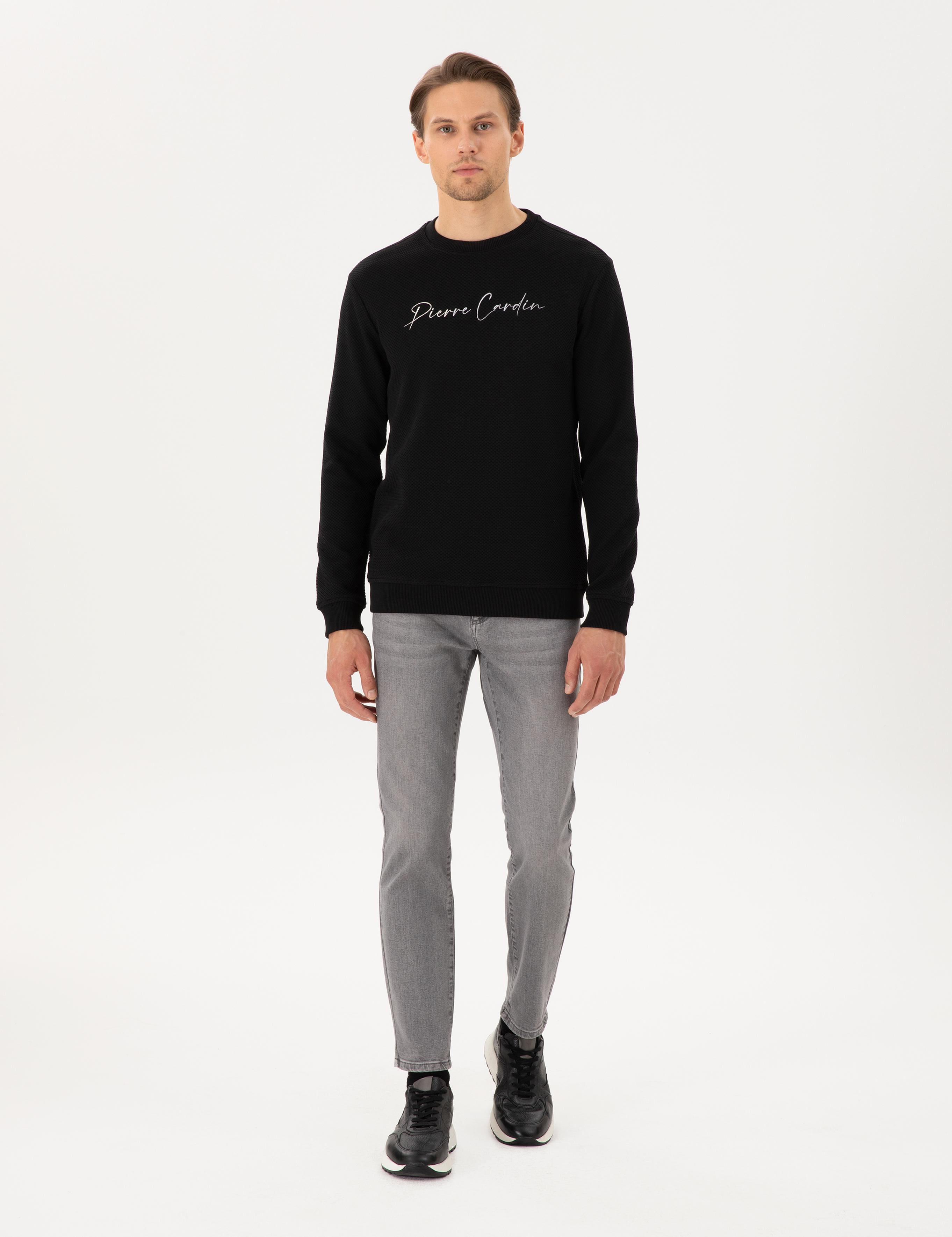 Siyah Regular Fit Sweatshirt