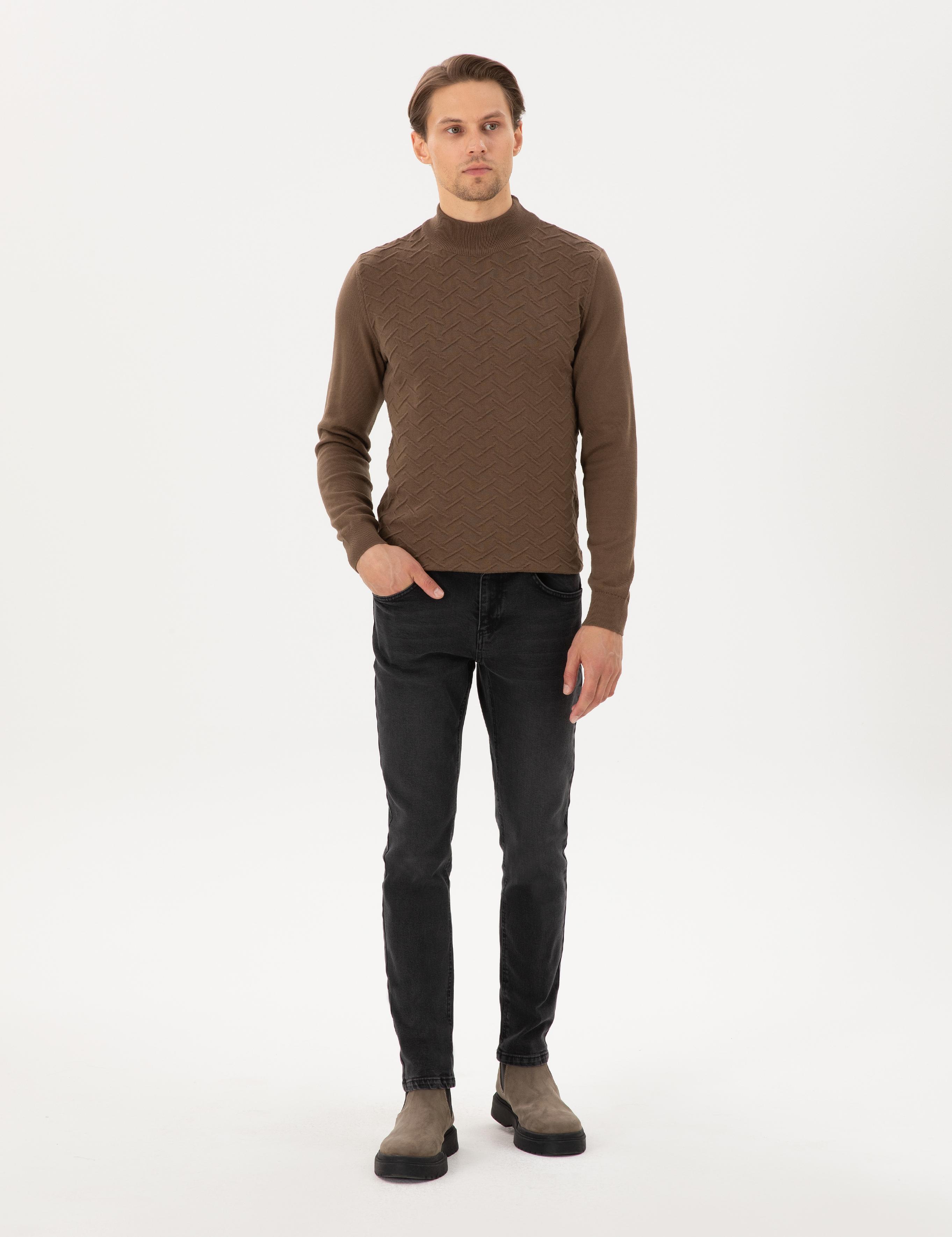 Siyah Slim Fit Jean Pantolon