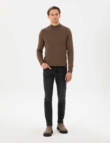 Siyah Slim Fit Jean Pantolon