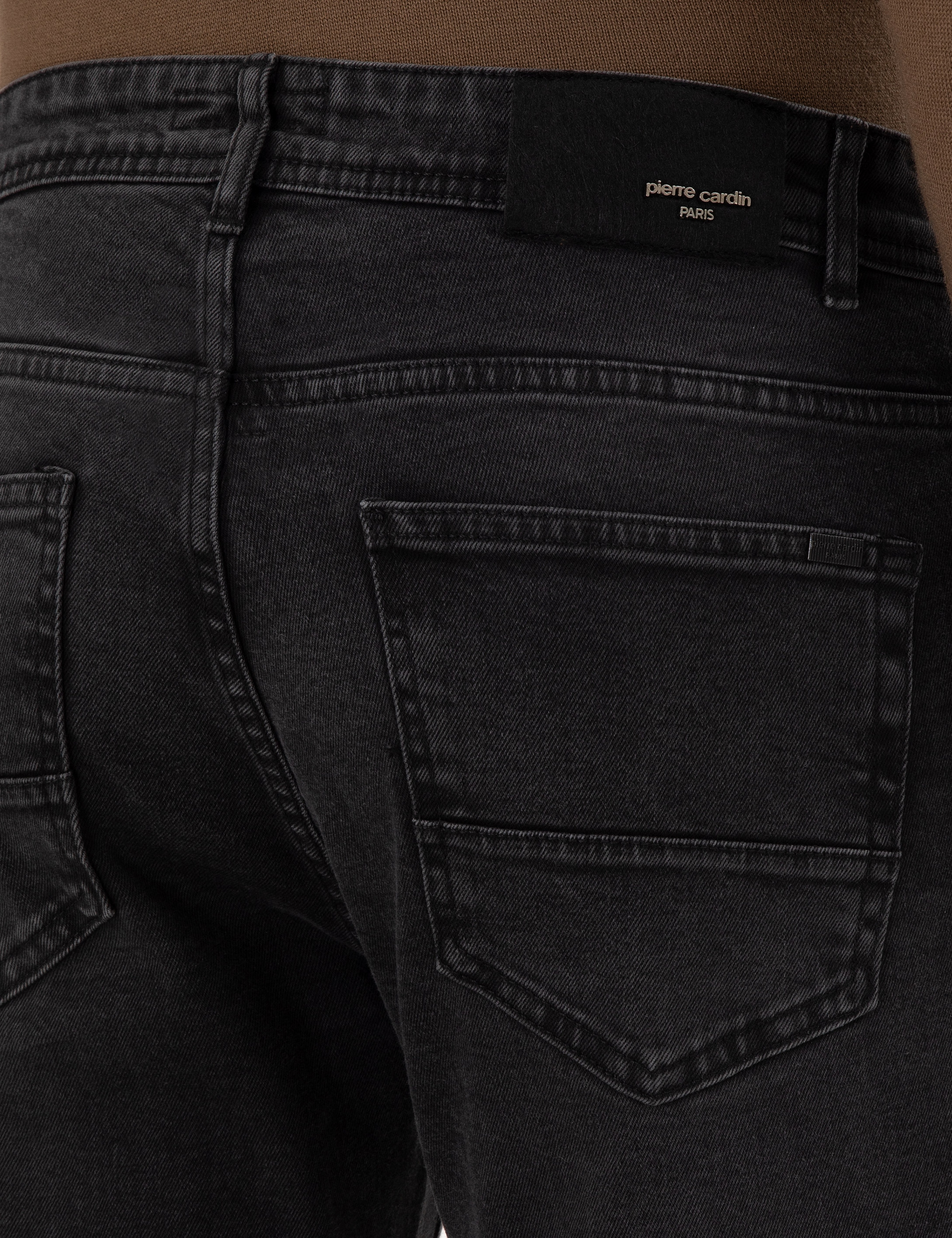 Siyah Slim Fit Jean Pantolon - Image 6
