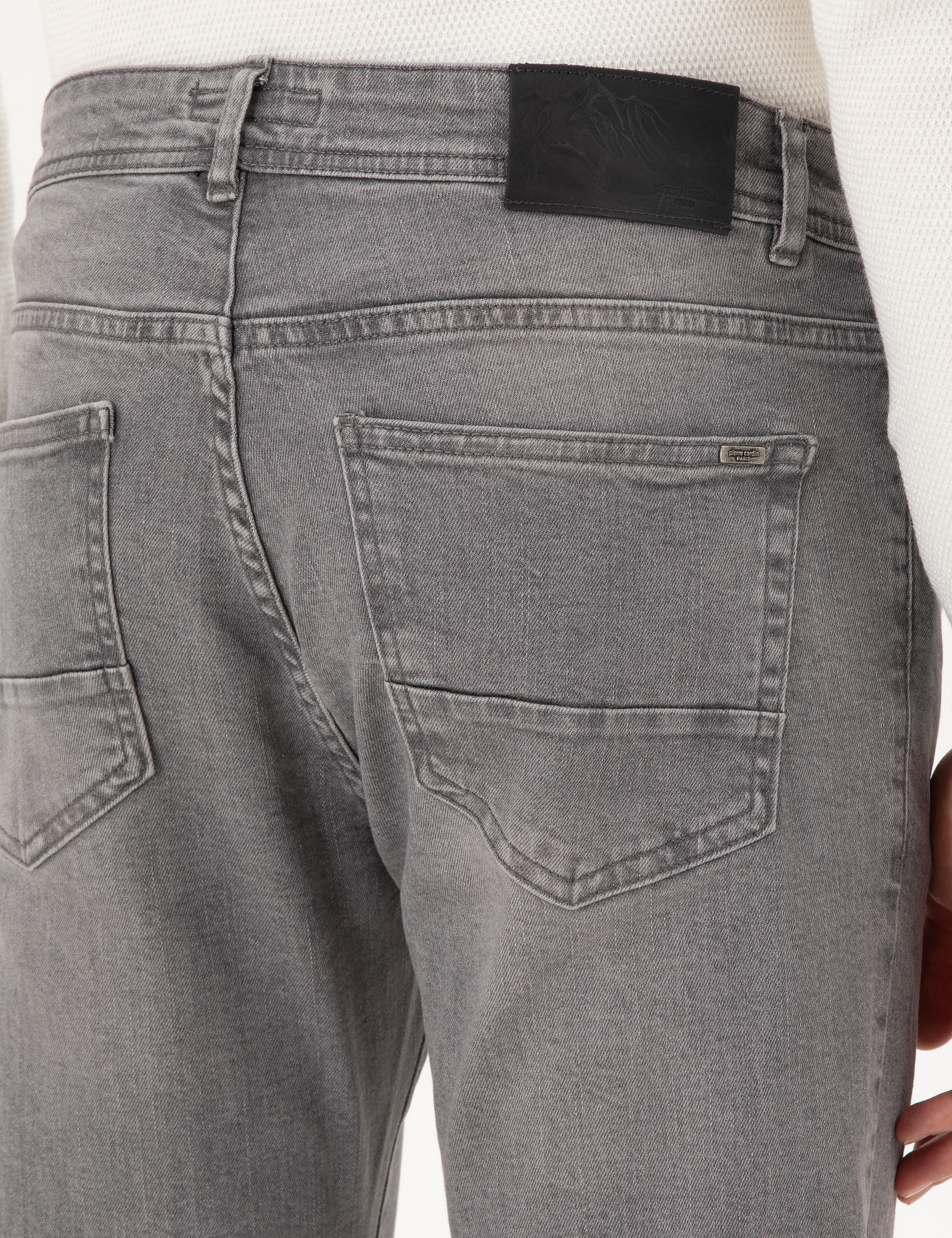 Gri Slim Fit Jean Pantolon - Image 6