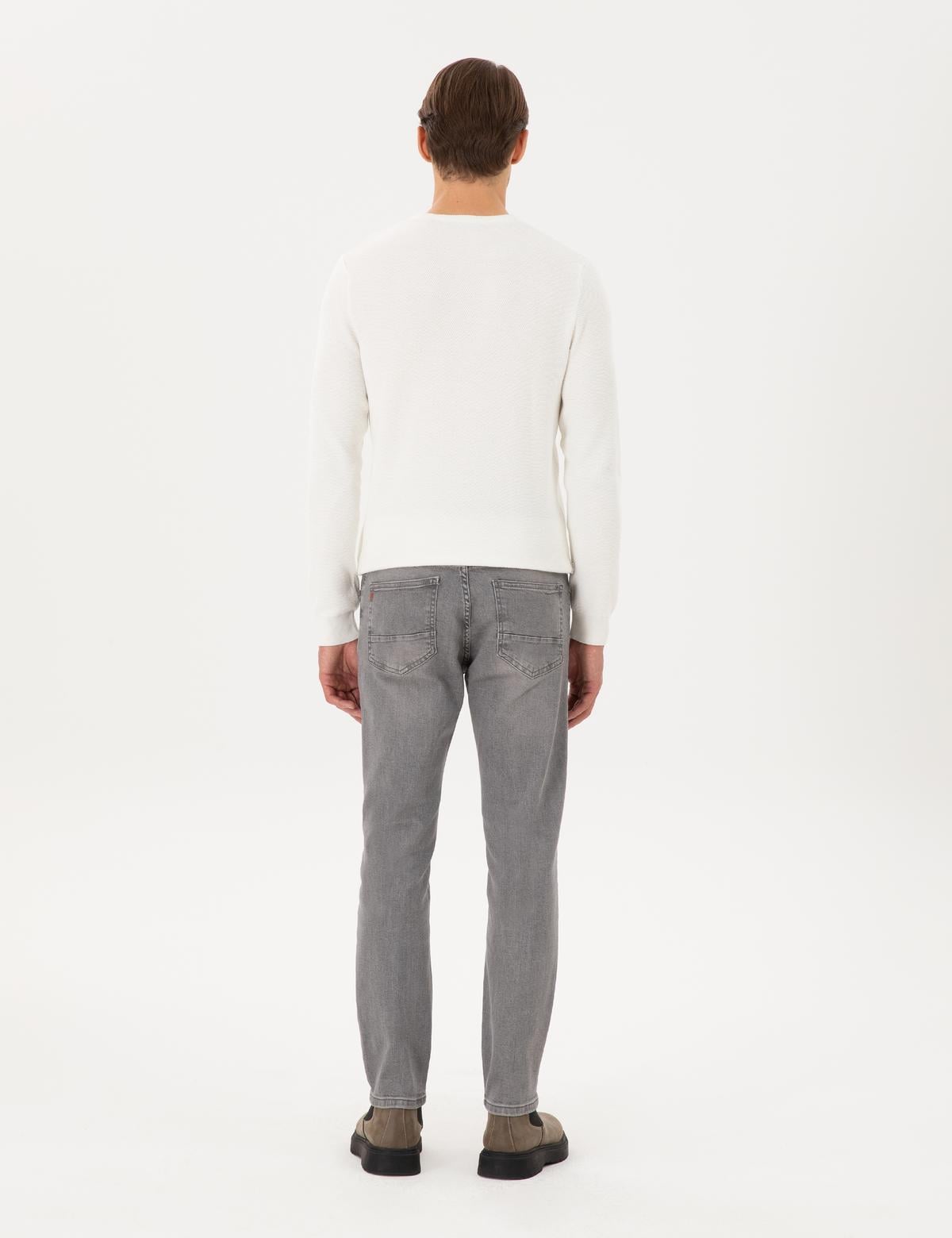 Gri Slim Fit Jean Pantolon - 50295868016