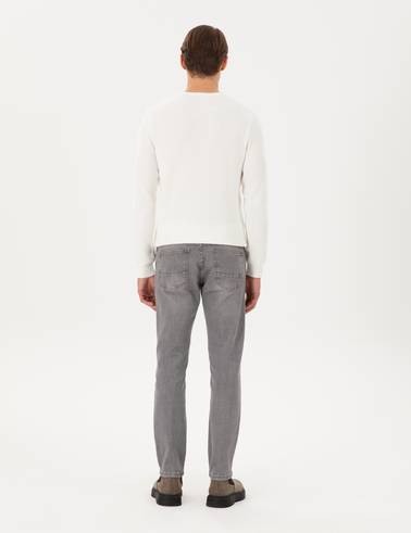 Gri Slim Fit Jean Pantolon