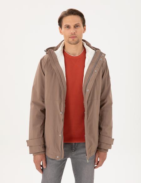 Vizon Kapüşonlu 3 in 1 Mont - 50292887012