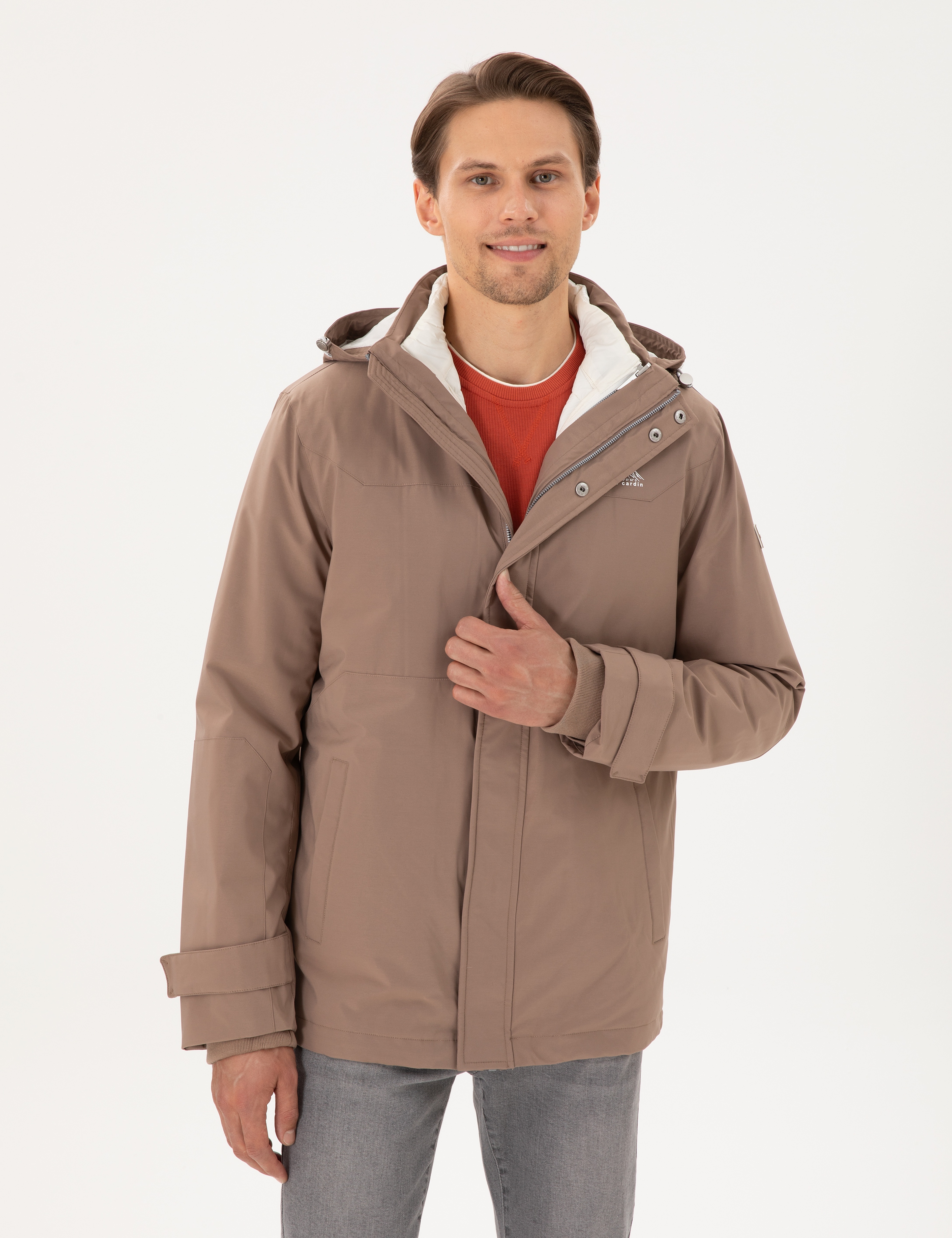 Vizon Kapüşonlu 3 in 1 Mont