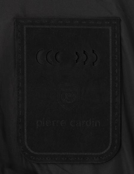 Siyah Kapüşonlu Suni Deri Mont - 50300556002