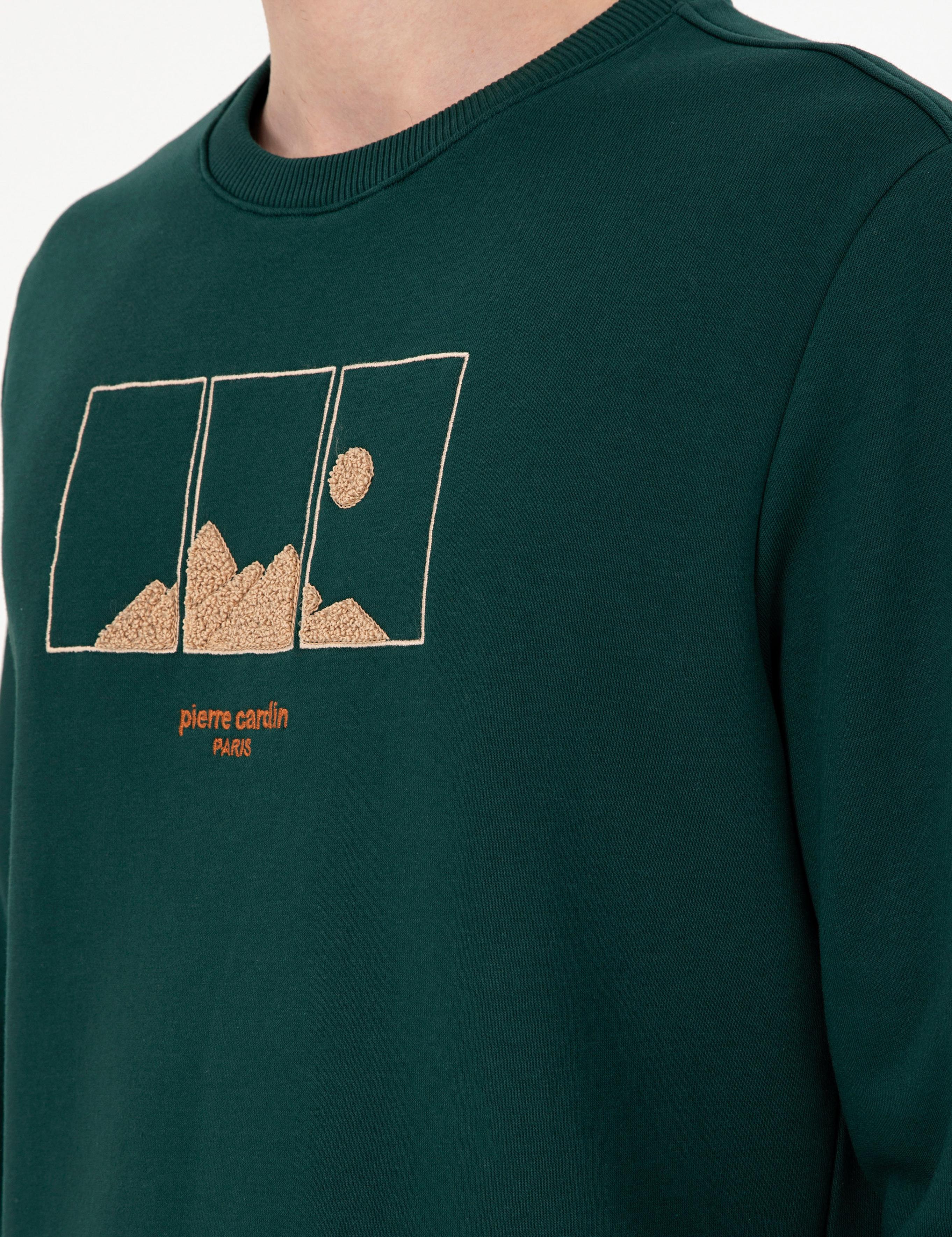 Yeşil Regular Fit Sweatshirt