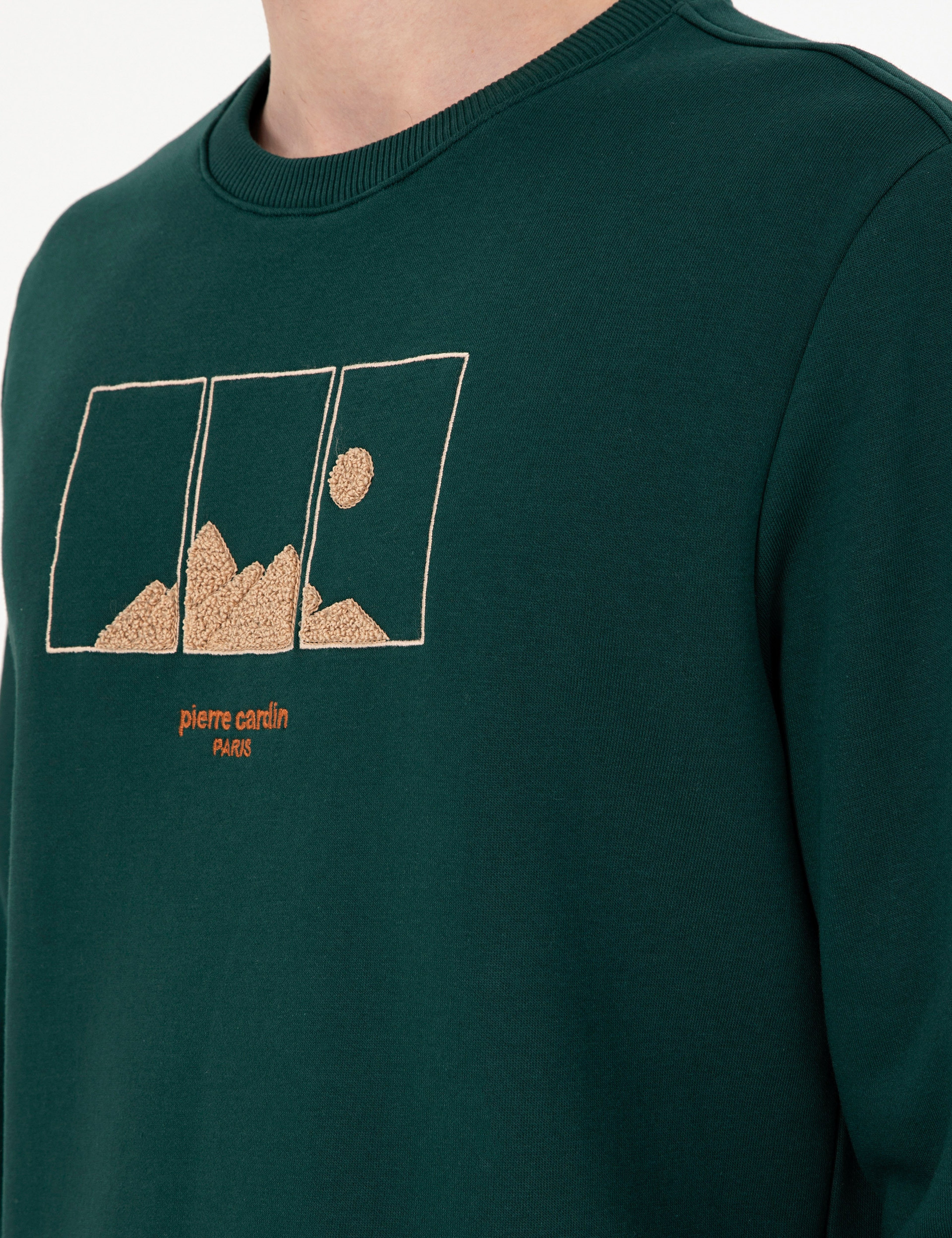 Yeşil Regular Fit Sweatshirt - Image 7