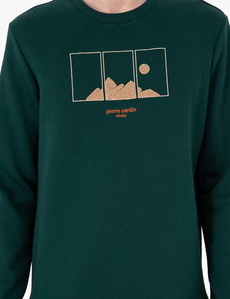 Yeşil Regular Fit Sweatshirt - 50290703044