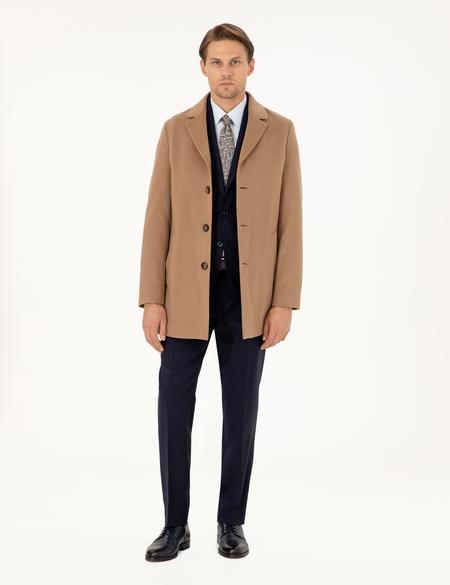 Camel Ex. Slim Fit Kaşe Kaban - 50291017044