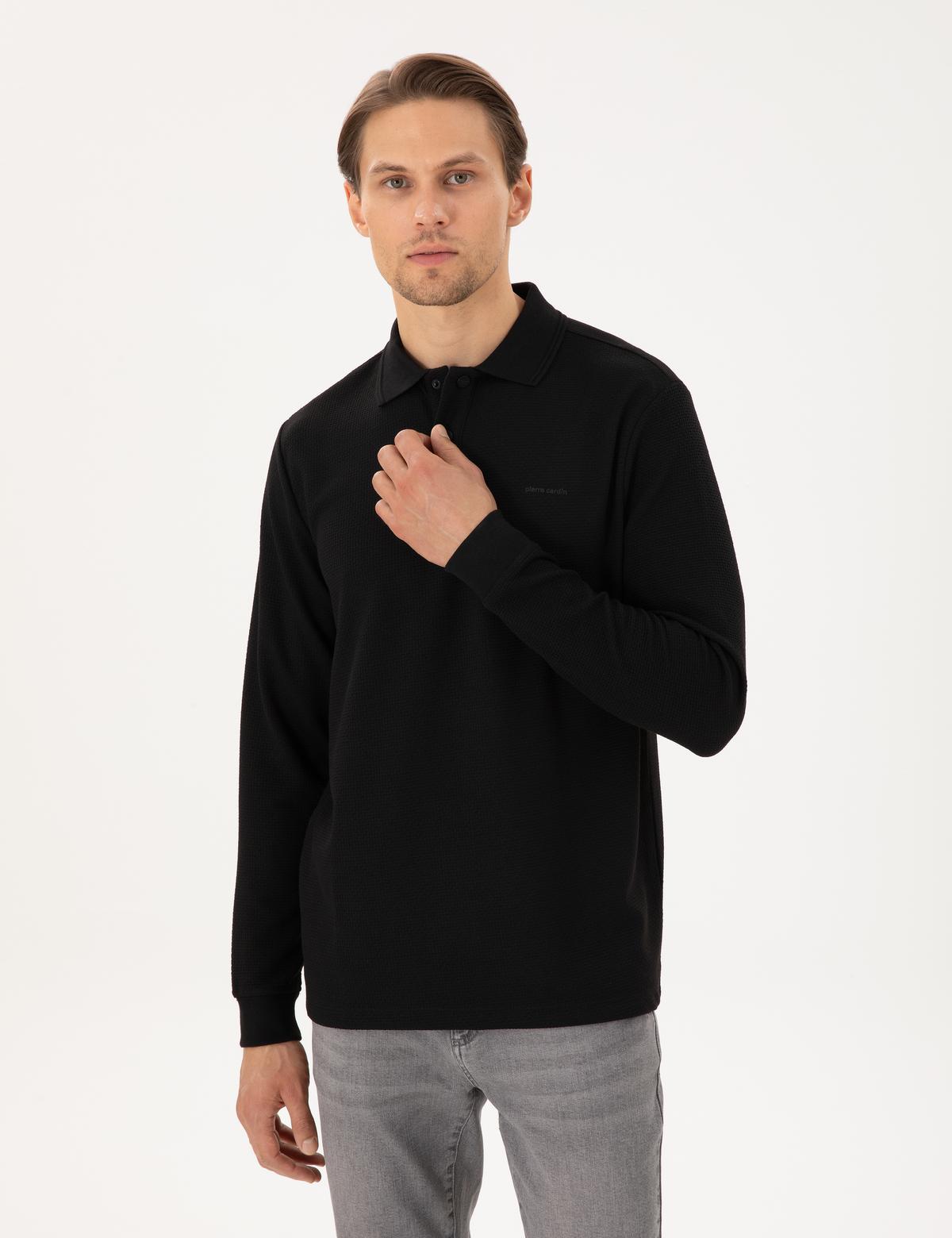Siyah Regular Fit Sweatshirt - 50293236037