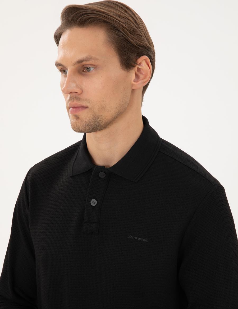 Siyah Regular Fit Sweatshirt