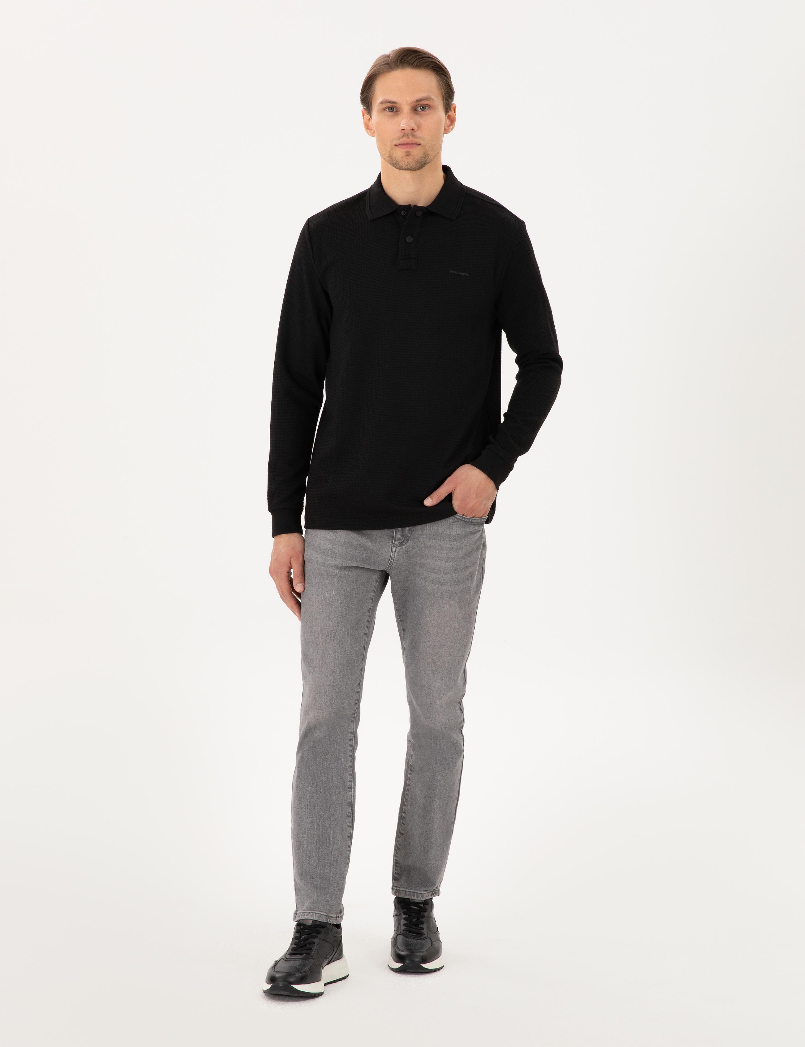 Siyah Regular Fit Sweatshirt